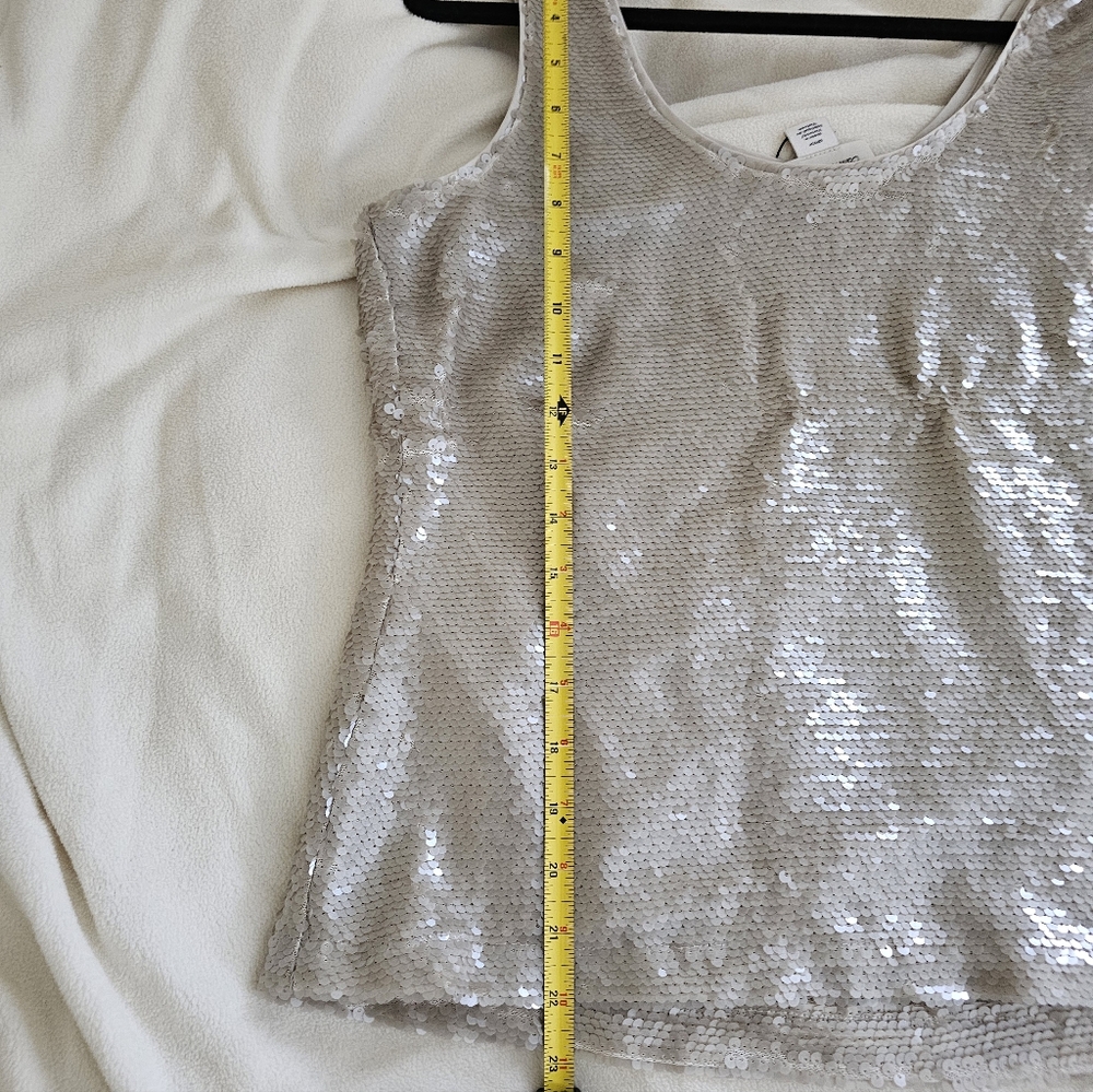 CALVIN KLEIN Sequined Tank Top - Picture 10 of 12